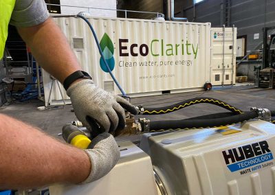 Installation of solids screening