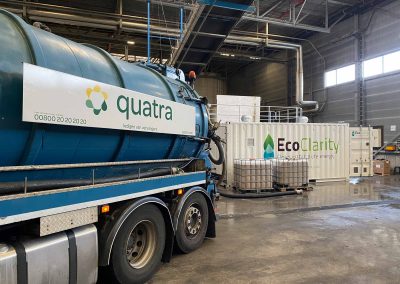 Quick and easy offload of grease trap waste into the consolidation hub