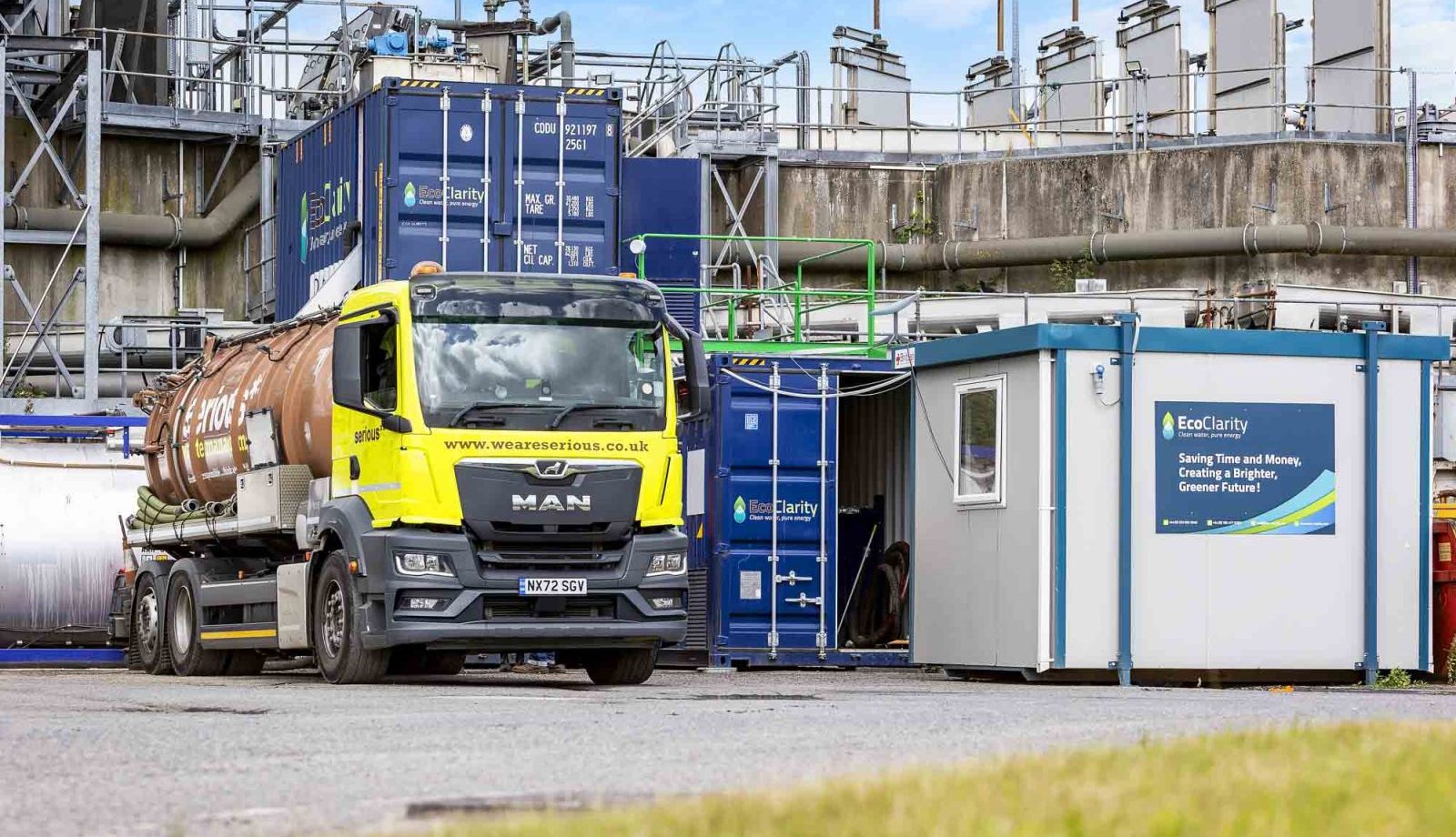 Hull treatment site turning fats into fuel